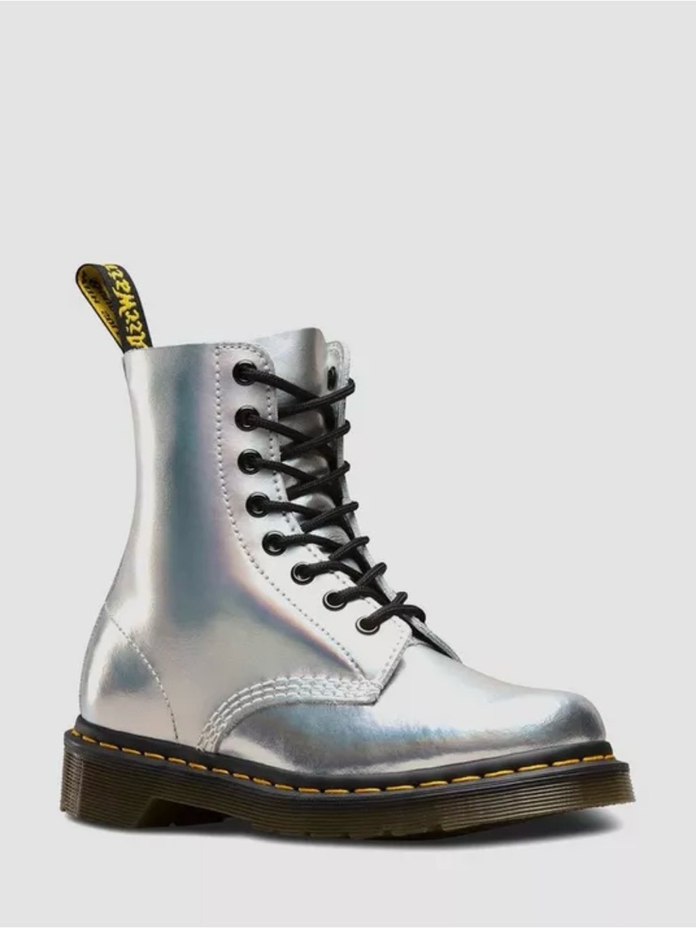 Dr. Martens Women's 1460 Pascal Iced Metallic 8-Eye Lace-Up Boot Size 6
